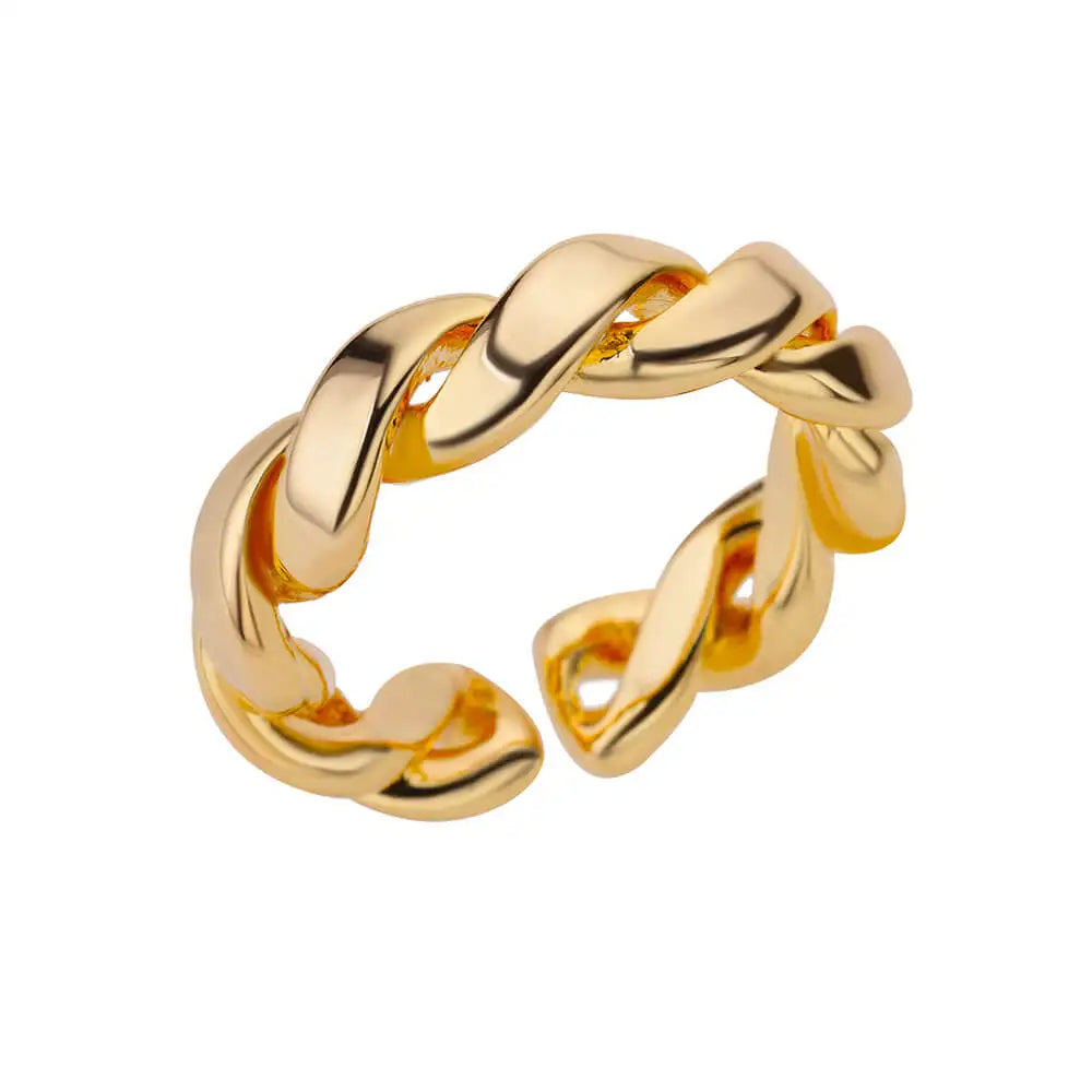 40 Style Rings for Women Stainless Steel Rings Classic Gold Color Adjustable Rings Wedding Aesthetic Jewelry Gift Free Shipping