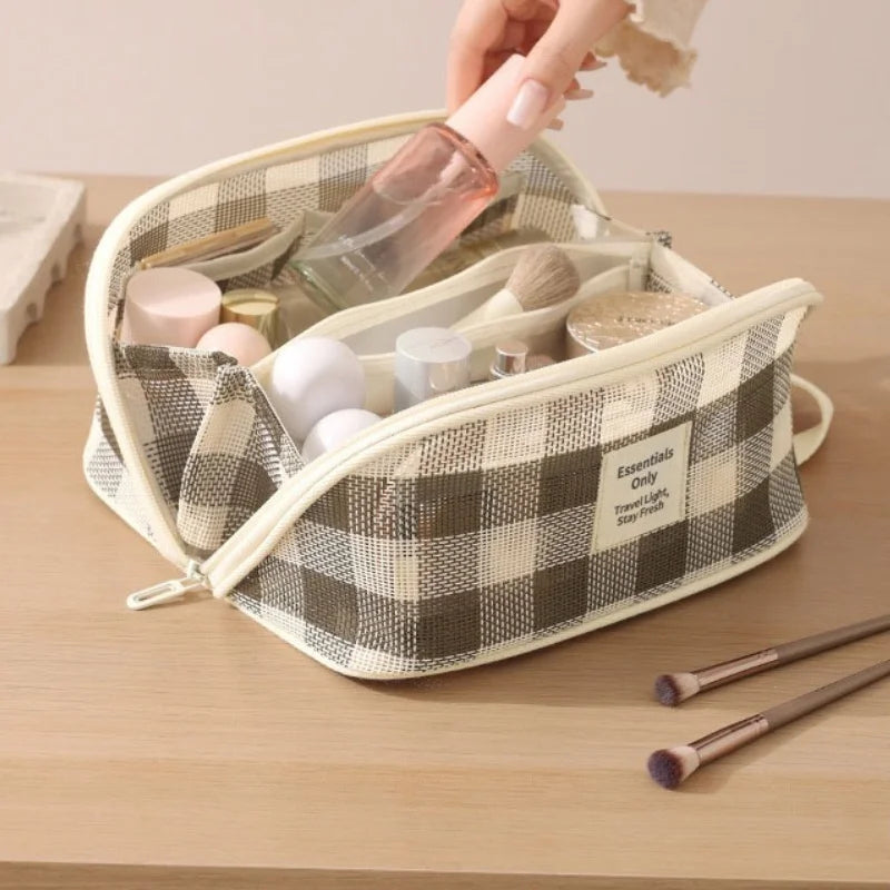 Makeup Organizer Female Toiletry Kit Bag Make Up Case Storage Pouch Luxury Lady Box, Cosmetic Bag, Organizer Bag For Travel Zip