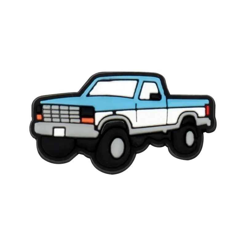 1/25PCS Cactus Shoe Accessories, Dumbbell and Bowling Shoe Charms for Boys, Cross Car Pins for Decoration Sandals