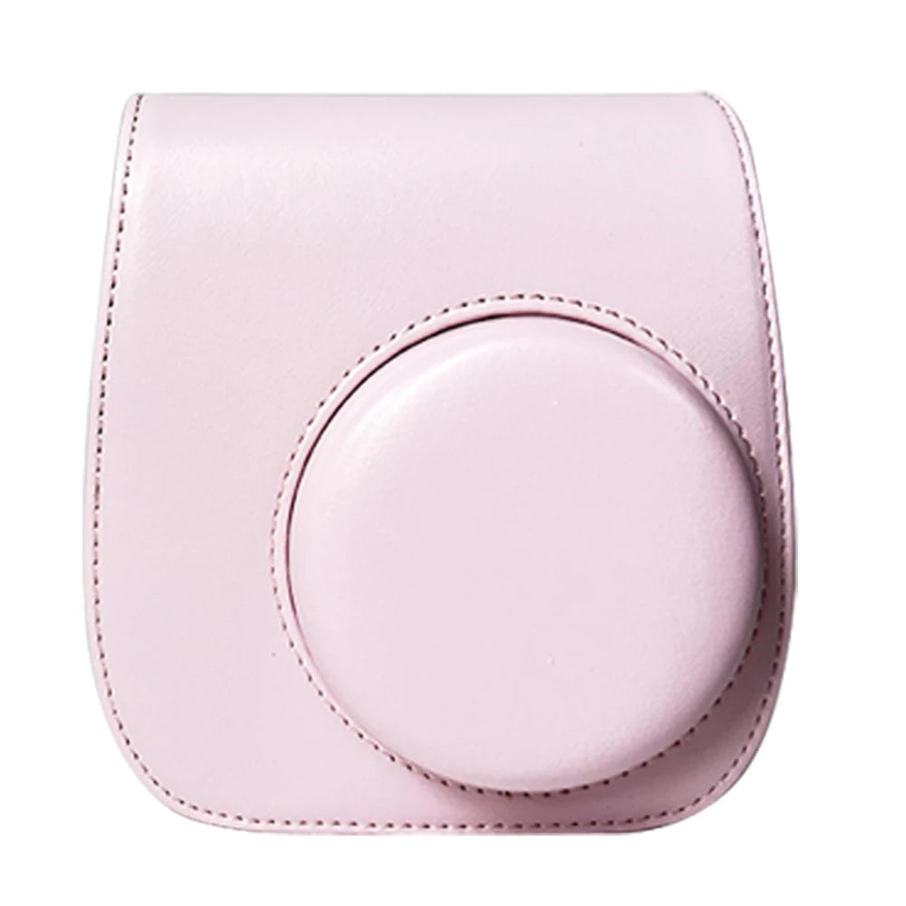 Retro Instant Camera Protective Case Camera Shoulder Bag PU Leather Lightweight Accessories for Fujifilm Instax Mini 12/11/9/8