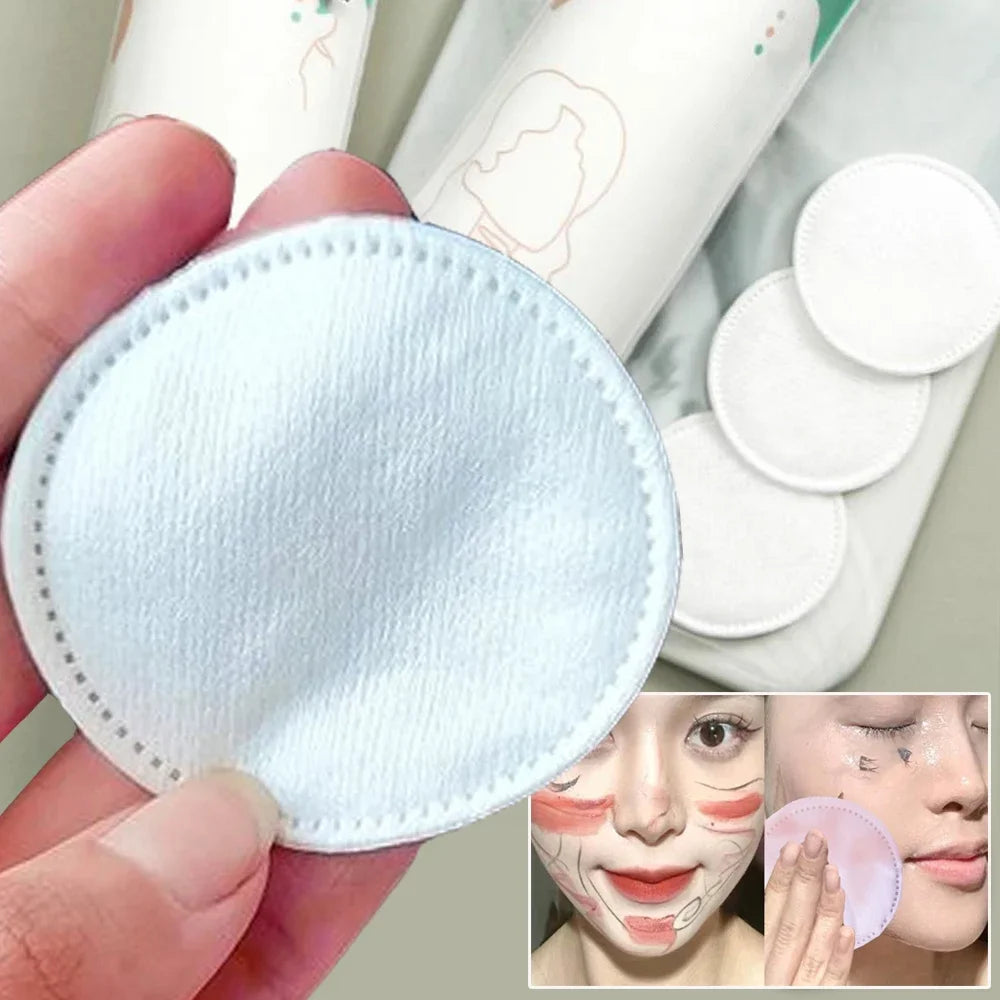 Multi-Use Cotton Makeup Remover Pads Adequate Face Cleansing Soft Exfoliating Cotton Rounds for Makeup Removal and Facial Skin