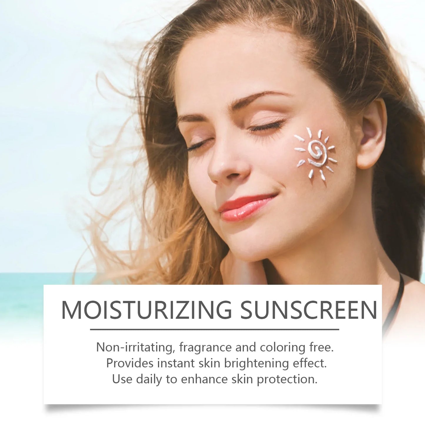 EELHOE Sunscreen SPF 90 Anti UV Isolation Cream Refreshing Waterproof Sweatproof Moisturizing and Protective Cream
