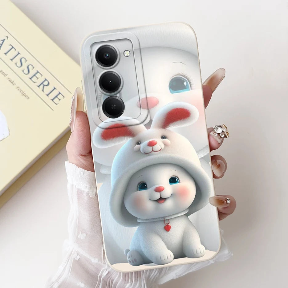 For Xiaomi Redmi 15 4G 5G Case Cute Panda Rabbit Cartoon Cover Shockproof Phone Case For Xiaomi Redmi 15 5G Redmi15 4G Soft Bags
