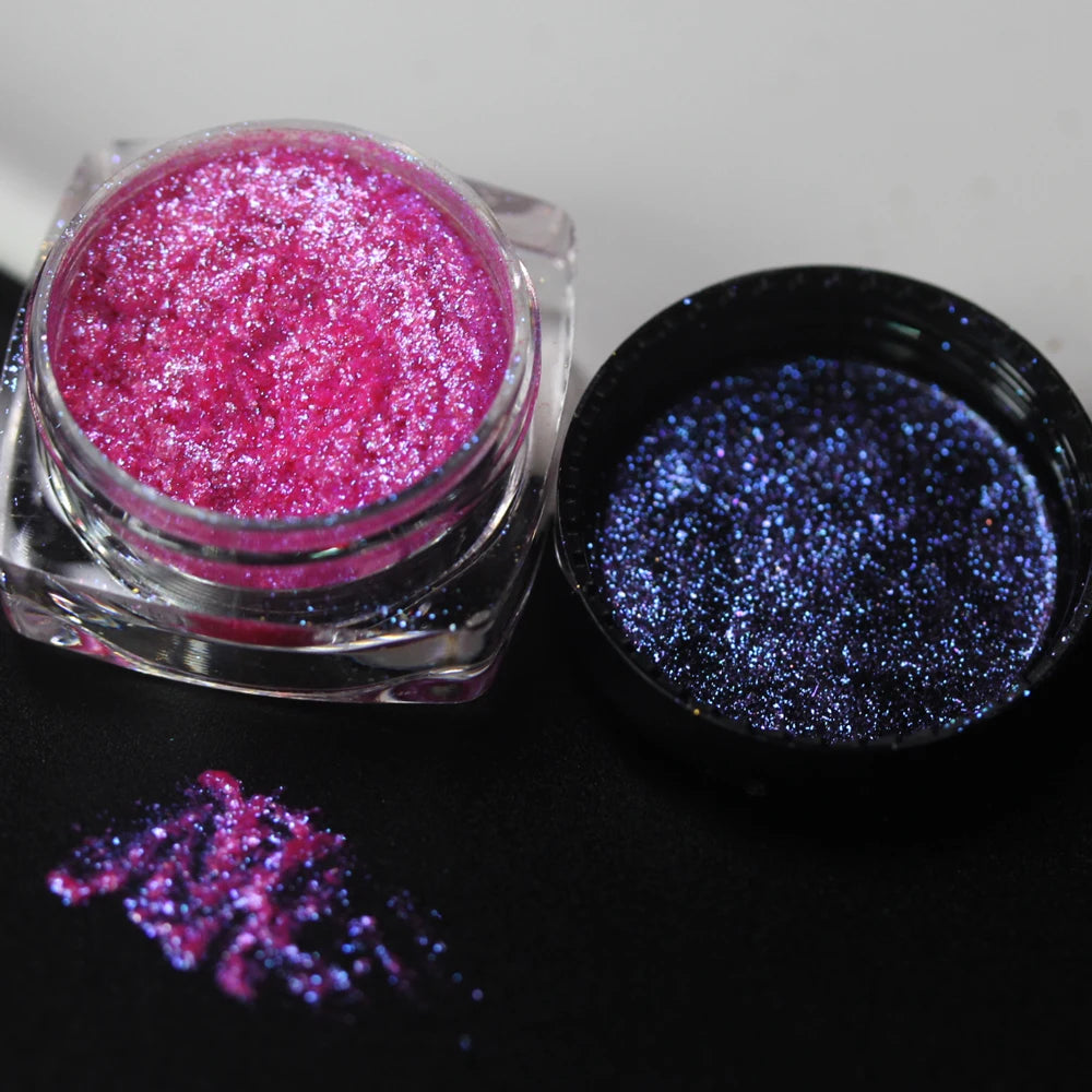 100colors Cosmetic Diamond Highlighter Pigment Eyes Loose Powder Makeup Pearlescent Shiny Eyeshadow Lipgloss Resin Craft DIY