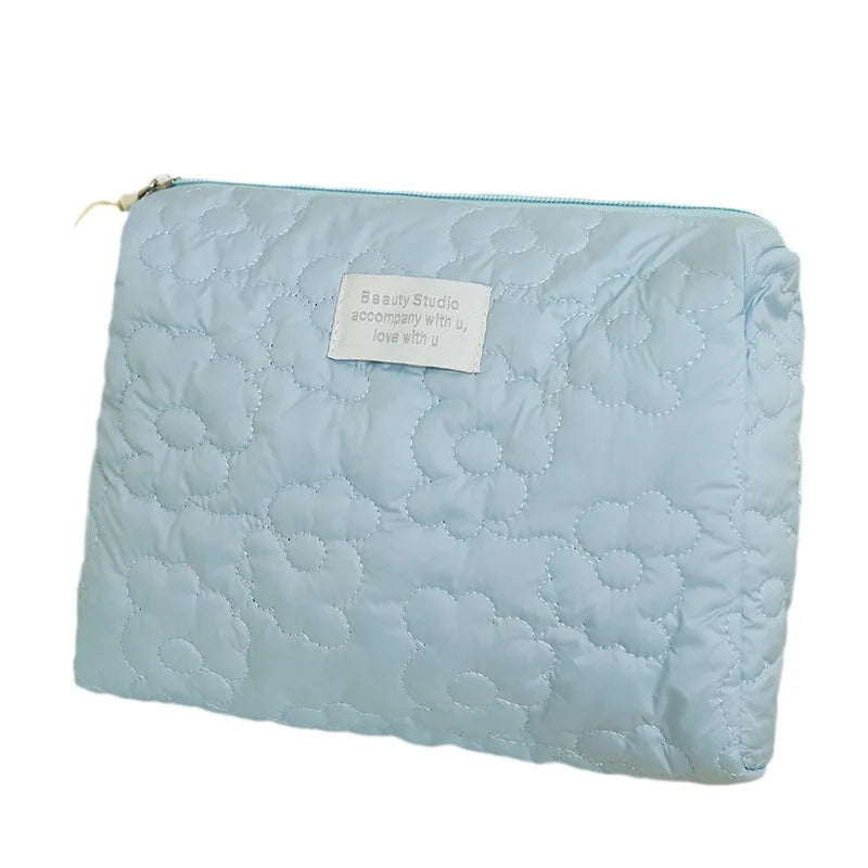 Flower Pattern Women Makeup Bag Toiletries Cosmetic Organizer Zipper Bag Travel Wash Pouch Cosmetic Bag Make Up Bags