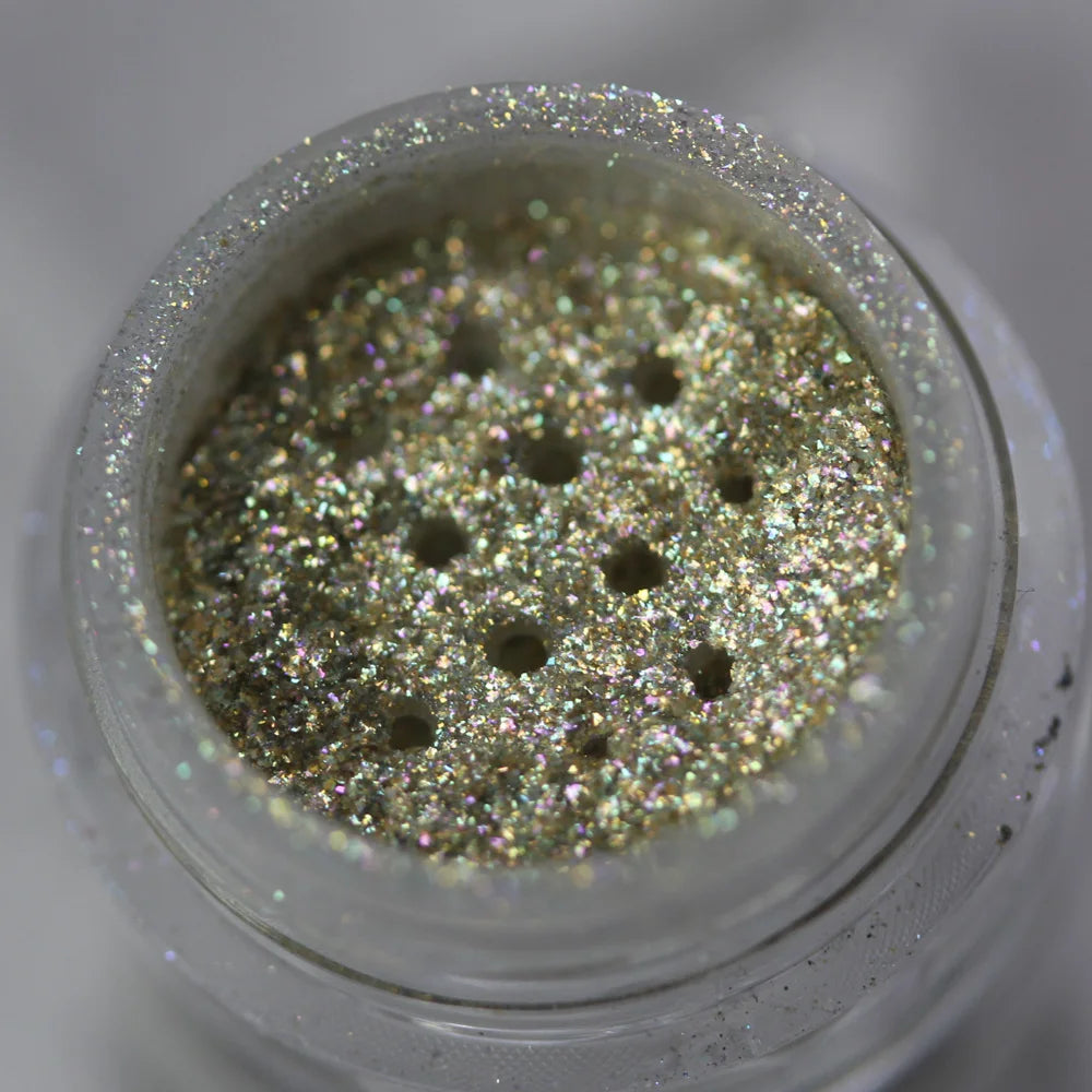 Cosmetic Beautiful Multichrome Loose Face Sparkly Diamond Pigment Powder Dust Safe for Eyeshadow Makeup Body Lipgloss Nail Art