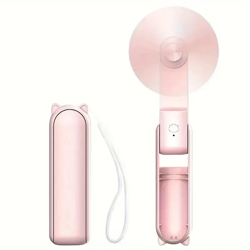 Portable Mini Fan, USB Rechargeable,speed Adjustable, Foldable Handheld Fan, Suitable for Women, student, Travel, Outdoor Use