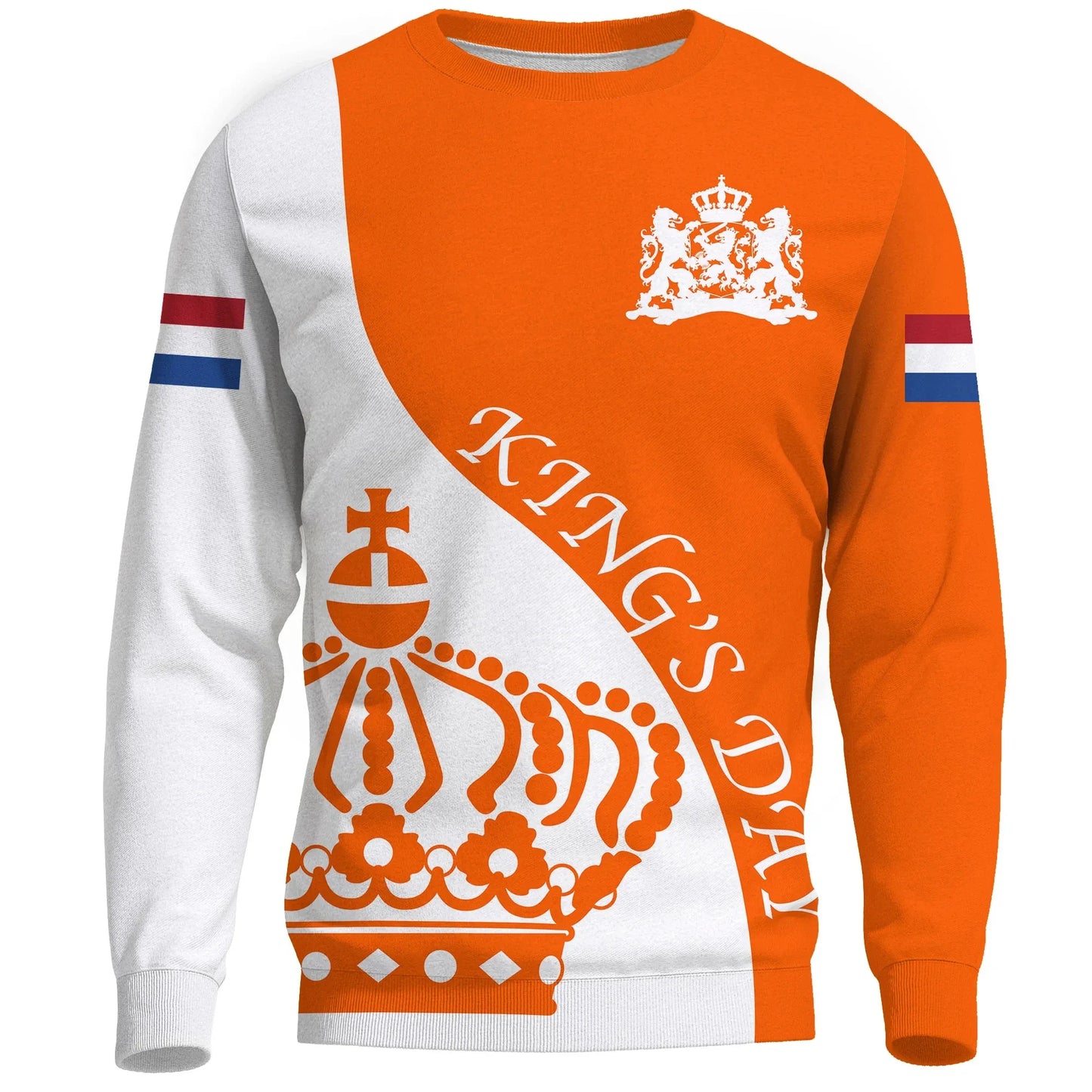 Pullover Sweatshirt For Men Netherlands NL Flag Emblem 3D Printed Long Sleeve Tracksuit O-Neck Pullover Casual Loose Sweatshirts