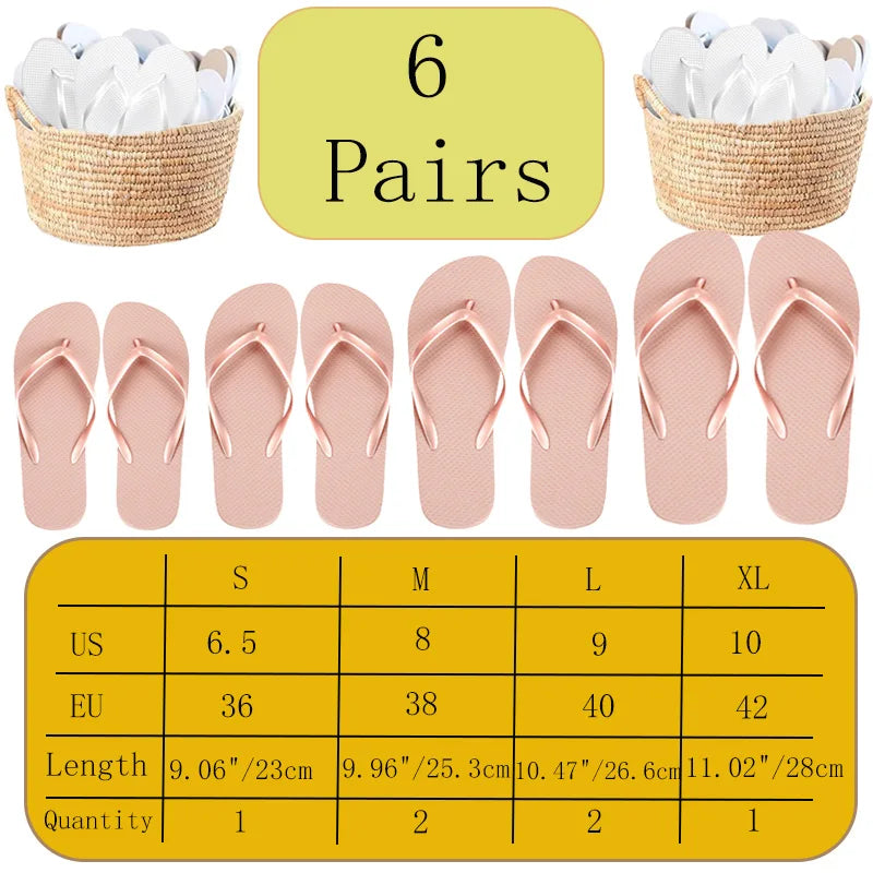6-30Pairs Flip Flops for Wedding Guests Wedding Sandals Slippers Woman Men Wedding Favors Gifts Sign Bridesmaid Beach Hen Party