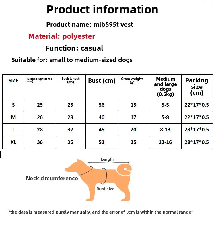 Summer Pet Clothes Breathable Mesh Dog Cat Jersey Cute Puppy Kitten Vest Shedding Control Apparel Holiday Party Dog Clothing