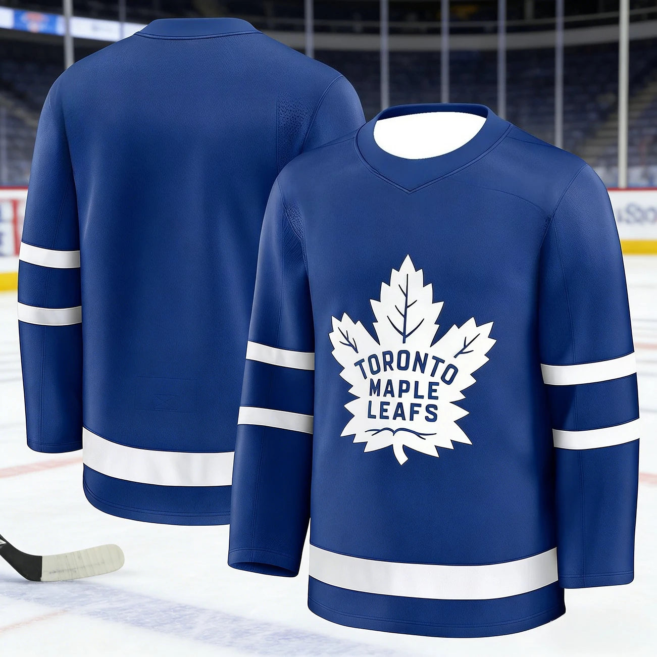 2026 Men's New Toronto Ice Hockey Training Jersey with 3D Print, Breathable, Moisture-Wicking Long-Sleeved T-Shirt Kids