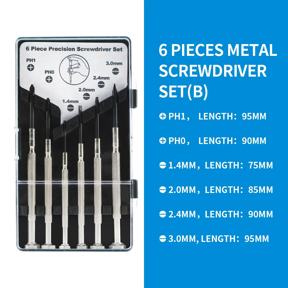 Precision Screwdriver Set Corrosion Resistance Anti Rust DurabIlity Equipment Repair Tool Set For Watches Glasses