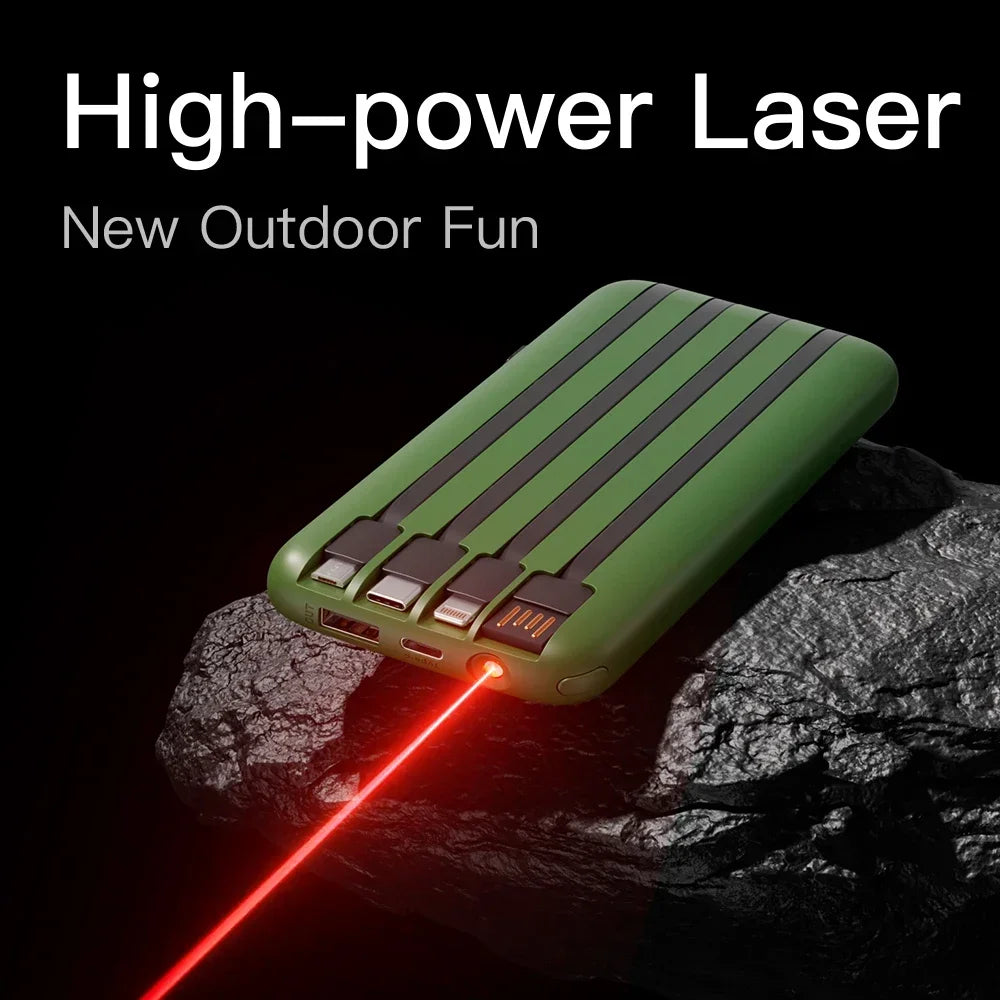 Lenovo 500000mAh Power Bank Solar Charge Portable Large Capacity Digital Display Mobile Powerbank for iPhone Huawei Samsung New