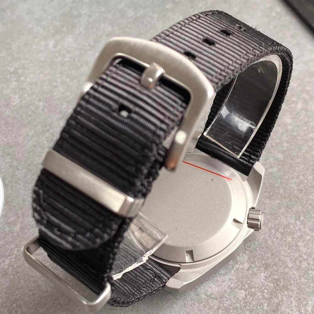 Tandorio Vintage Military Men's Field Watches Frosted Case 200m Waterproof Sapphire Glass NH36 Automatic Mechanical Man Watch