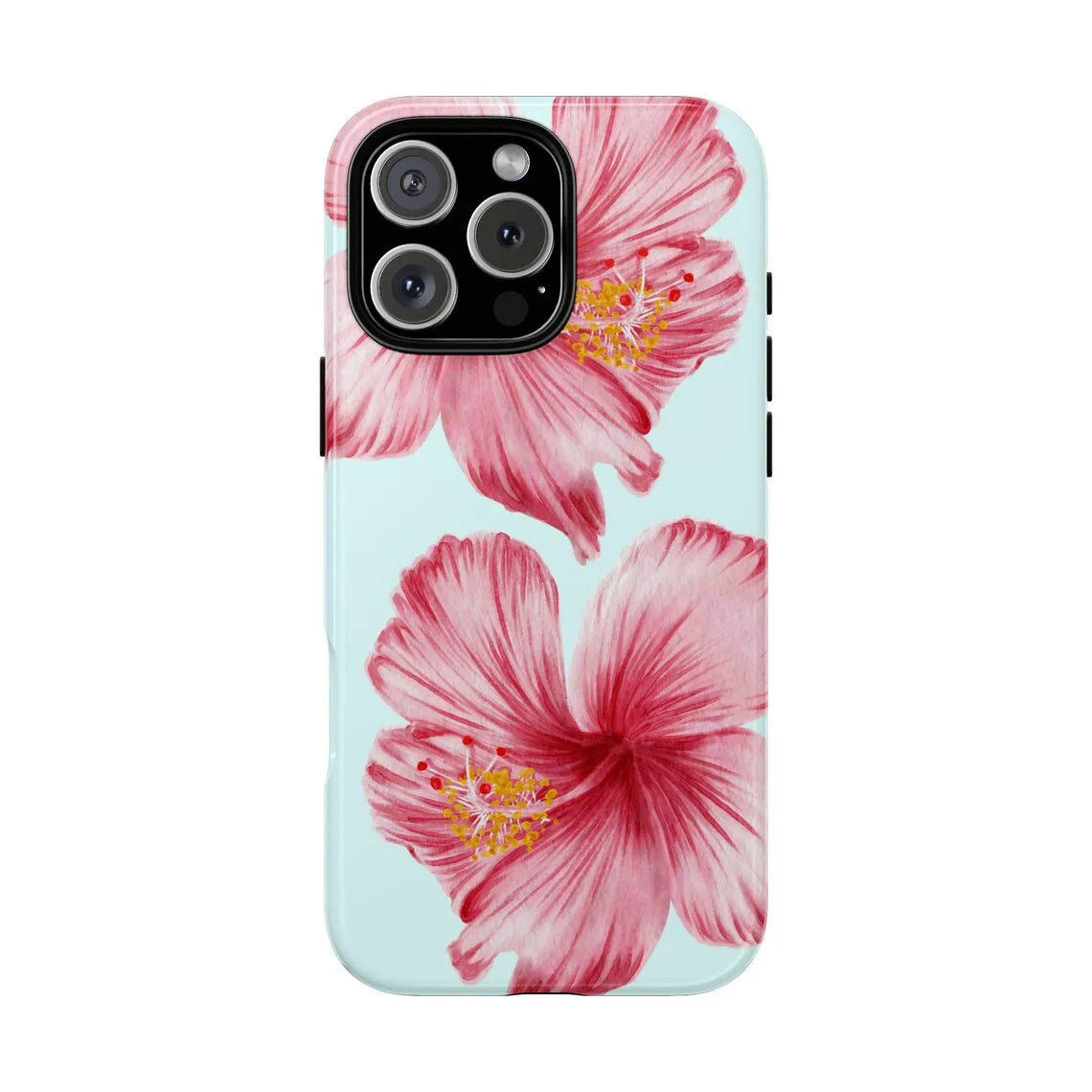 Two flowers luxury design Phone Case for iPhone 17 16 15 14 13 12 11 7 8 Air Pro Max Plus Luxury Double-layer Back Cover