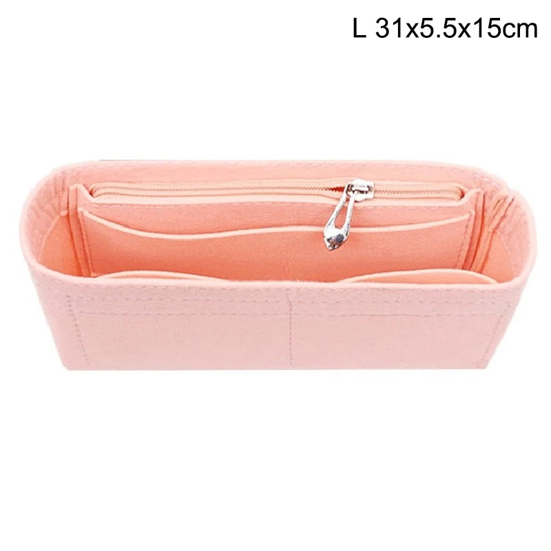 1PC Felt Insert Bag Organizer Makeup Organizers Liner Perfect for Brand Women's Handbags For And Cosmetic Bags