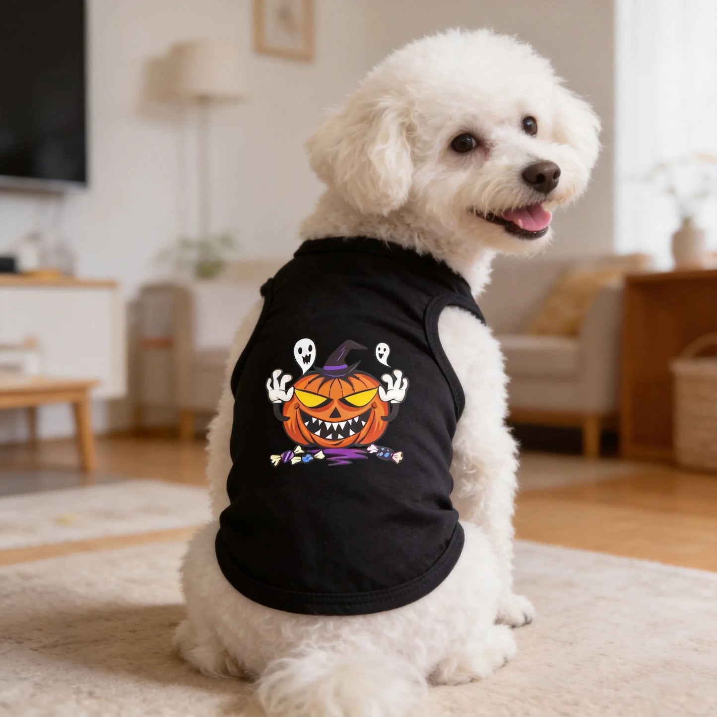 Summer Pet Clothes Breathable Mesh Dog Cat Jersey Cute Puppy Kitten Vest Shedding Control Apparel Holiday Party Dog Clothing
