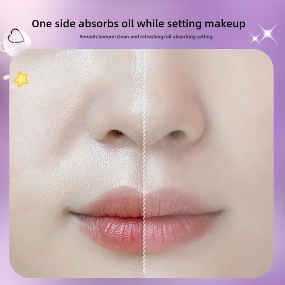 100pcs/set Facial Oil Absorption Paper Matte Oil Control Loose Powder Facial Wipes Oil Absorption Care Paper Facial Clean Beauty