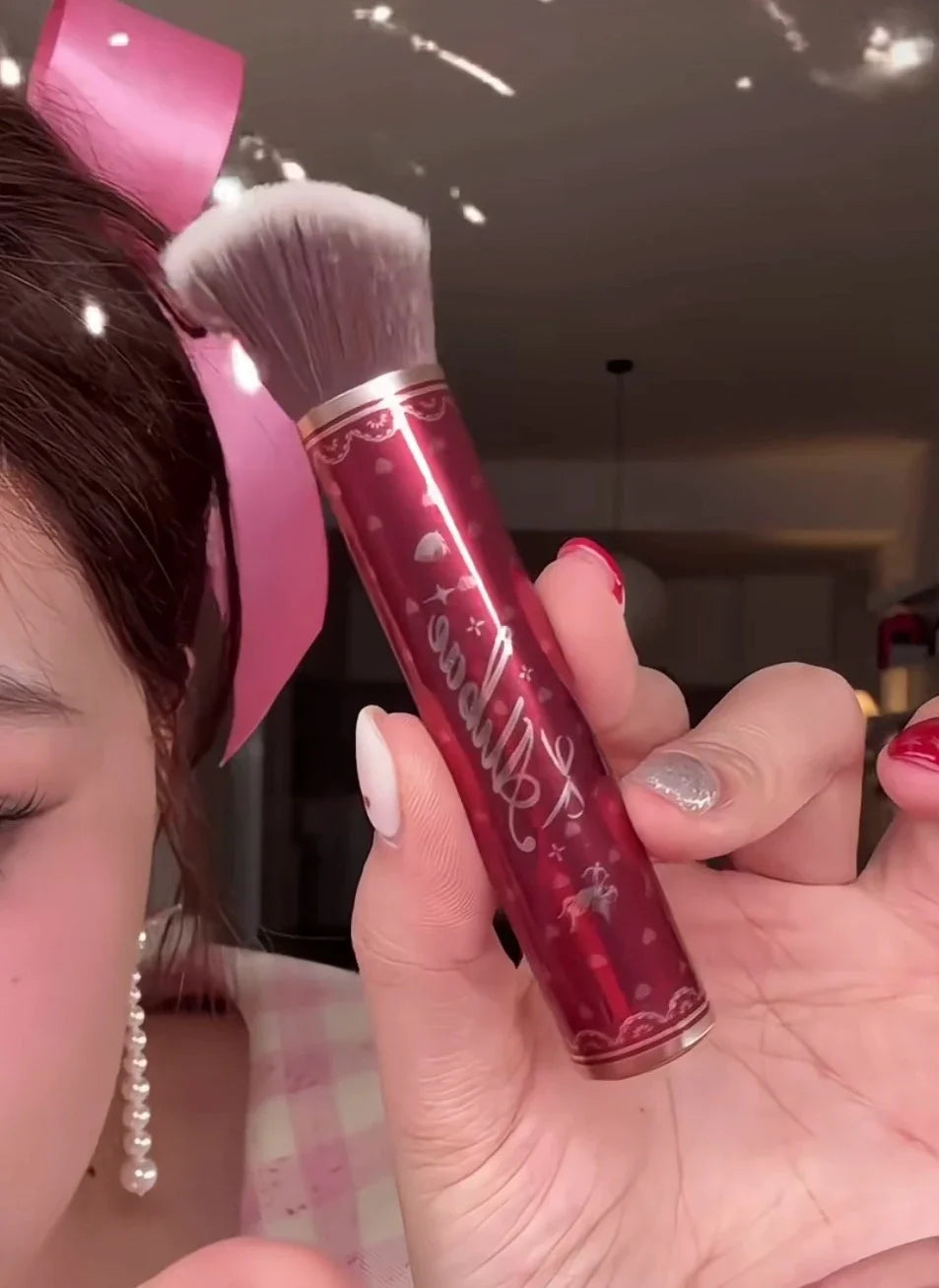 Flower KnowX Alibae joint limited series love air cushion powder puff blush brush makeup tool