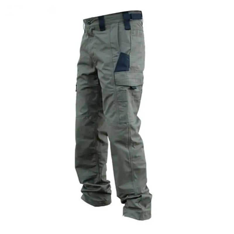 Men's Casual Tactical Pants Multi Pockets Work Trousers Male Outwear Straight Autumn Cargo Pants Spring Wear-resistant Trousers