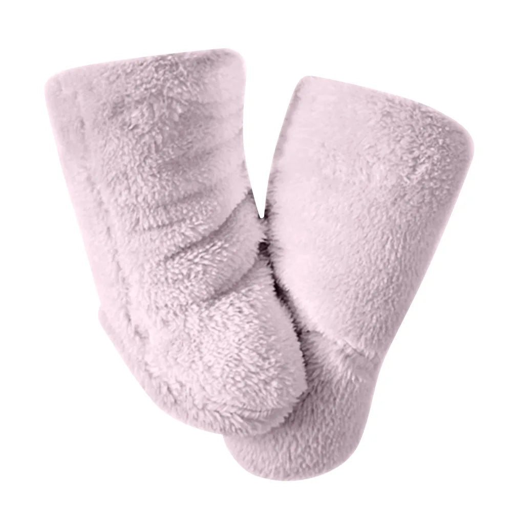 1 Pair Casual Thickened Newborn Baby Socks Anti-slip Solid Color Kids Floor Socks Warm Baby Foot Warmer Infant Winter