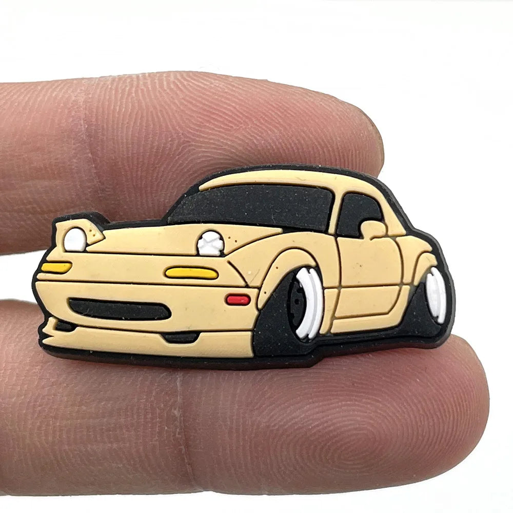 Car Shoe Charms Pin for Crocs Accessories Charms Clogs Bubble Slides Sandals PVC Shoe Decorations Accessories Party Gifts