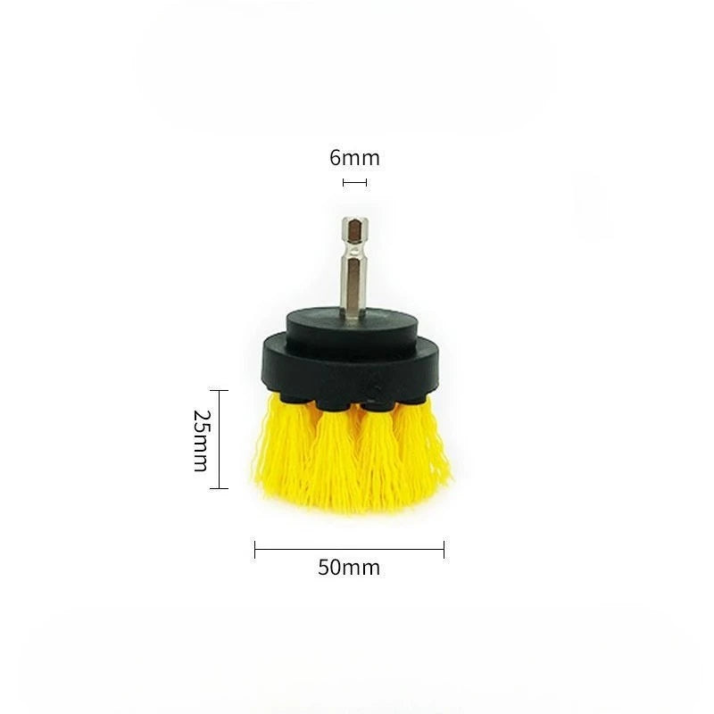 Electric Scrubber Brush Drill Brush Kit Power Drills Scrubber Brush For Carpet Glass Car Tires Nylon Brushes 2/3.5/4/5''