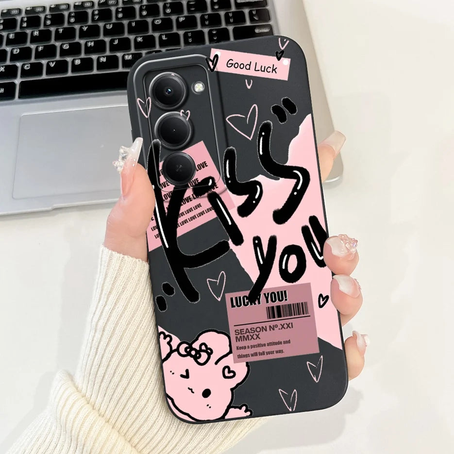 For Xiaomi Redmi 15 4G 5G Case Cute Panda Rabbit Cartoon Cover Shockproof Phone Case For Xiaomi Redmi 15 5G Redmi15 4G Soft Bags
