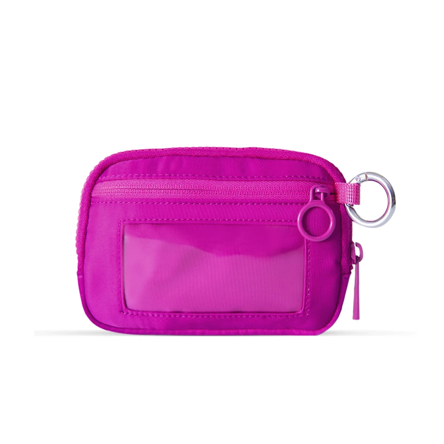 Women Cute Small Pouch Mini Wallet with Clear ID Window, Makeup Cosmetic Bag,Card Holder Bag for Purse,Toiletry Zipper Pouch