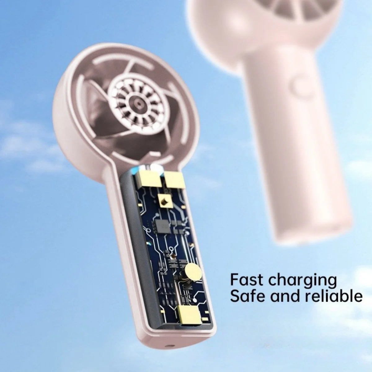 Portable Handheld Fan Convenient Creative Small Fan 3 Speeds USB Pocket Fan Lightweight Adjustable Cute Mini Fan Air Coolers