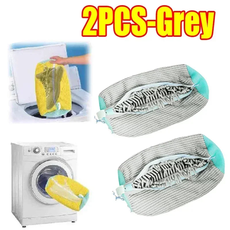 Reusable Plastic Shoe Laundry Bag - Sneaker Cleaning Kit, Ideal for Home Storage and Travel，round for Sneakers and Shoes