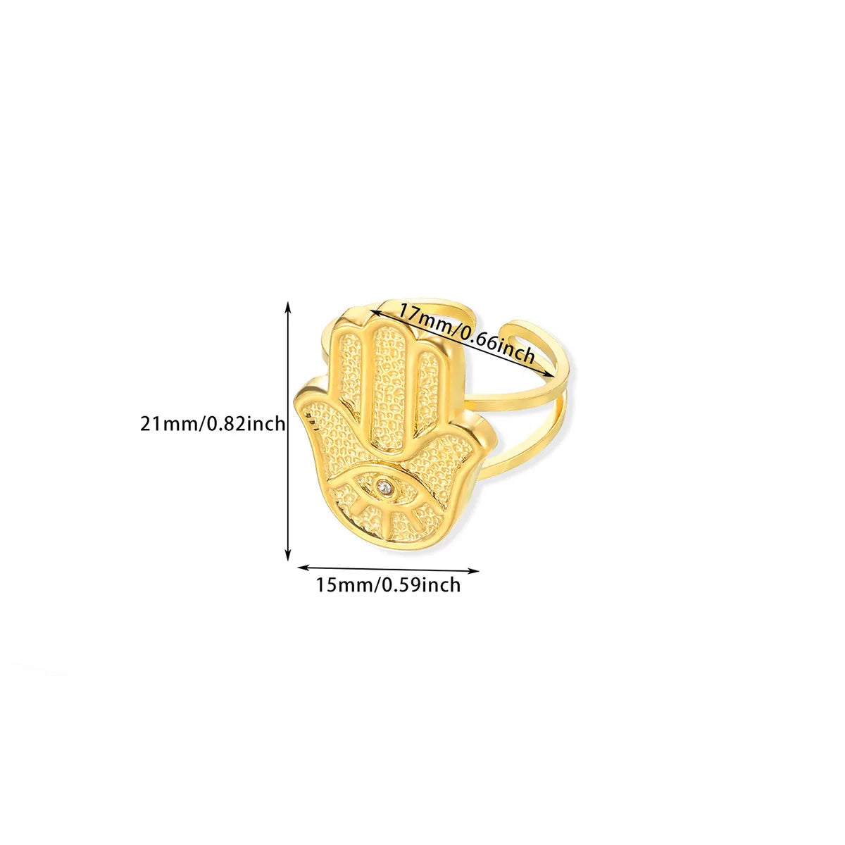 Luxury Zircon Evil Eye Rings For Women Gold Color Lucky Eye Opening Ring Women Trendy Punk Gothic Aesthetic Jewelry Accessories