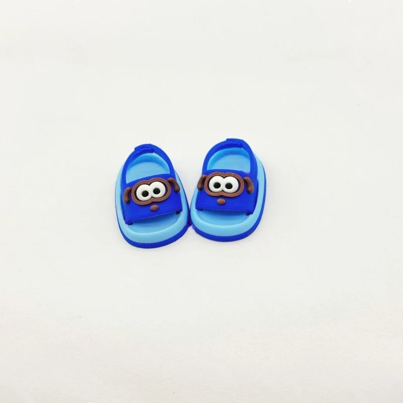Suitable for Labubu Doll Mini Cute Dressing Sandals 17cm V1 V2 V3 Fashion Slippers DIY Clothing Accessories Toy Birthday Gift