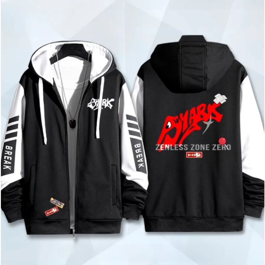 Anime Zenless Zone Zero Zip Up Women/Men Hoodie Sweatshirt ZZZ ZZZERO Ellen Joe Cosplay Zipper Hooded Jacket Outwear