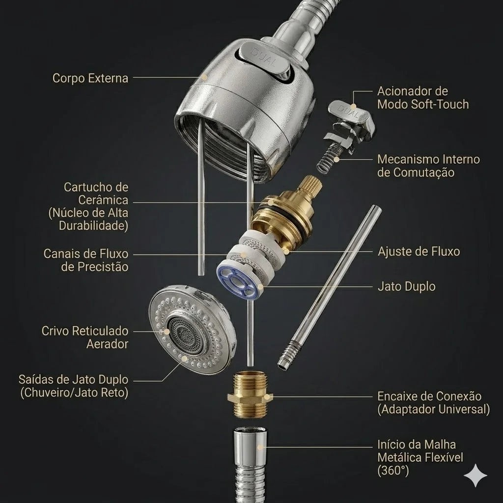 Inox Silver Kitchen Wall Shower Faucet with 360 ° Rotation Kitchen Luxury Wall Promotion