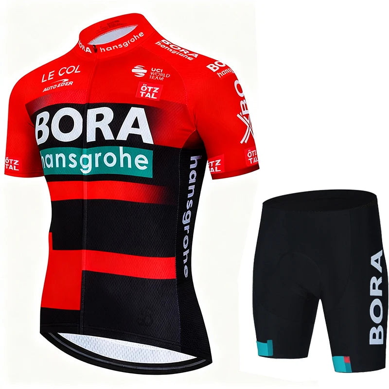 Jersey Sets Cycling Clothing Men 2026 Mtb Male Uniform UCI BORA Man Maillot Men's Shorts Set Mallot Summer Bike Clothes Suit Bib