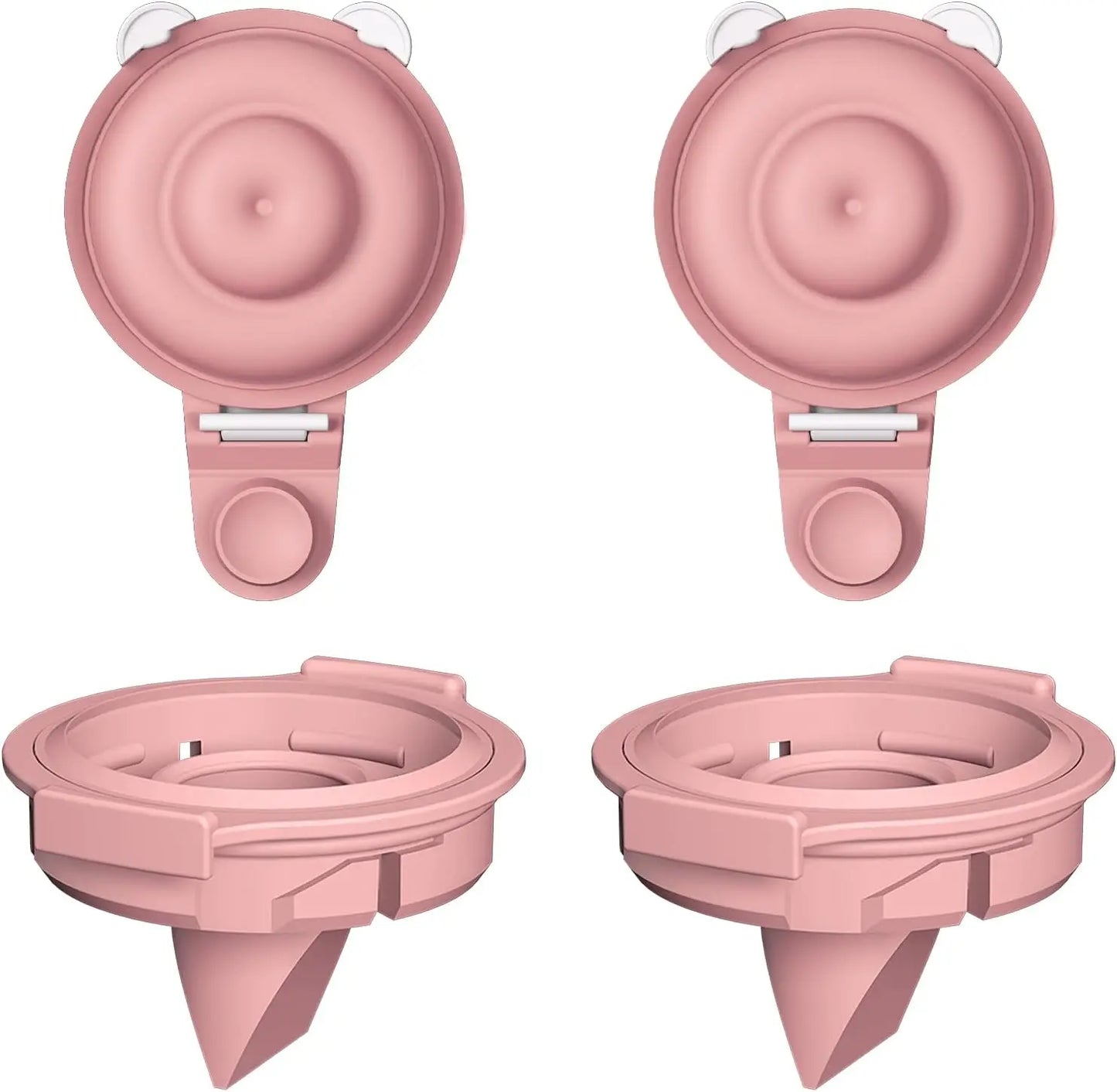 M9 Full Set Breast Replacement Part for Momcozy Upgraded Mobile Flow | Upgraded M9,  24mm Flange, Red Valve, Red Diaphragm