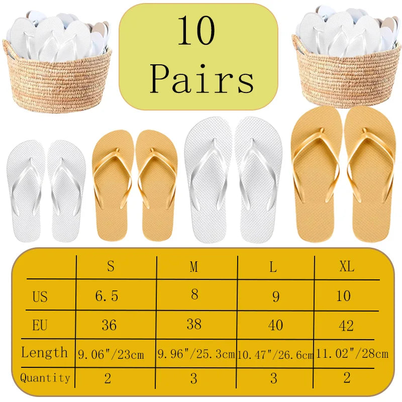 6-30Pairs Flip Flops for Wedding Guests Wedding Sandals Slippers Woman Men Wedding Favors Gifts Sign Bridesmaid Beach Hen Party