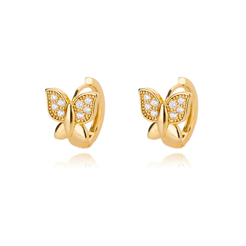Butterfly Earrings For Women Girls Modern Gold Color Stainless Steel Earrings 2026 Trend New in Wedding Aesthetic Jewelry Femme