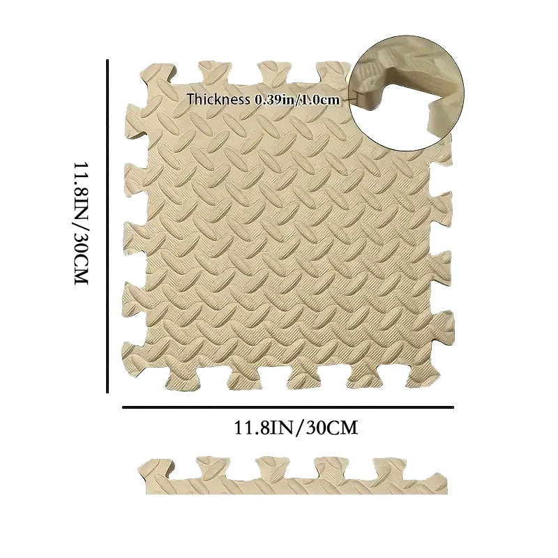 Dedicated Fitness Mat - 8/12/16Pcs Interlocking Sport Mat 30x30x1CM Puzzle Fitness Mat Gym and Yoga Equipment Protective Mat
