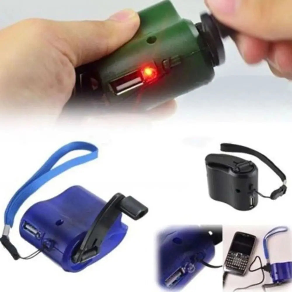 Portable Outdoor Power Bank Power Crank Dynamo Emergency Charger Manual Charger Phone Charging