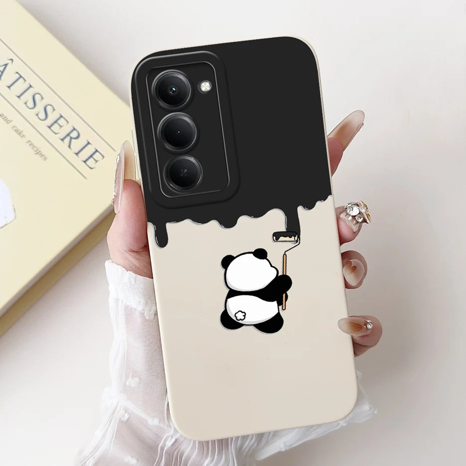 For Xiaomi Redmi 15 4G 5G Case Cute Panda Rabbit Cartoon Cover Shockproof Phone Case For Xiaomi Redmi 15 5G Redmi15 4G Soft Bags