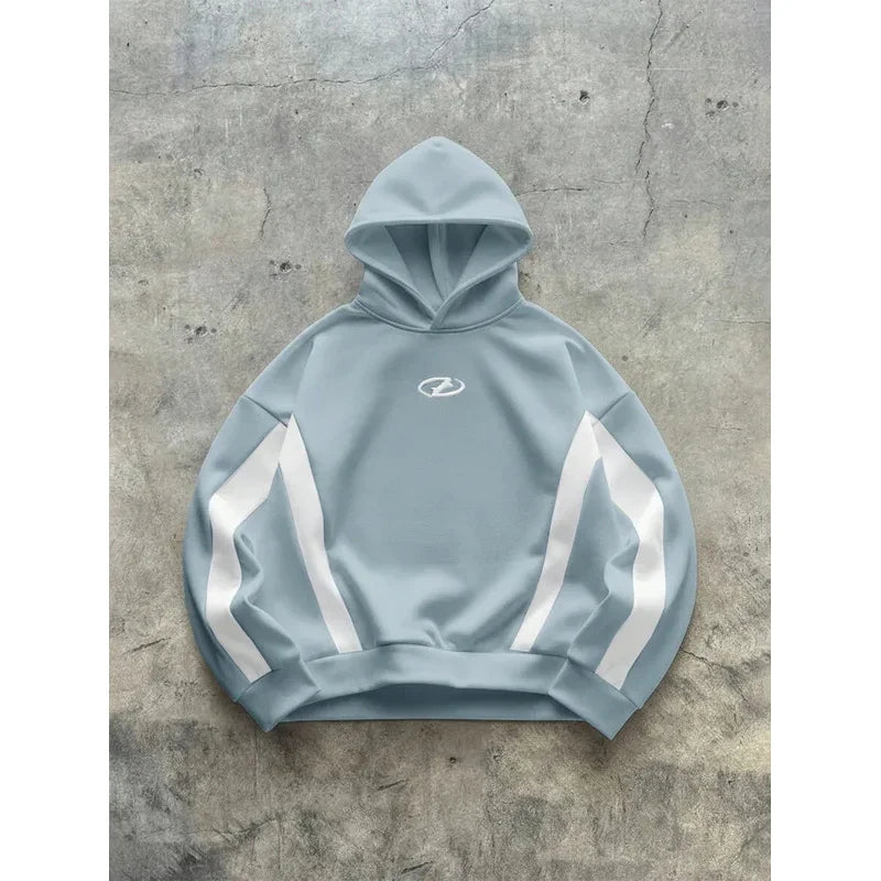 The new men's hooded sweatshirt for Spring and Autumn 2025 is casual fashionable and comfortable with 3D pattern printing