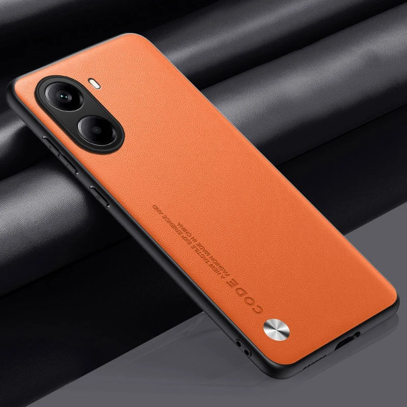 Luxury Leather Phone Case For Xiaomi Poco X7 Pro 5G X7Pro Protective Cover Matte Silicone Shockproof Case For PocoX7 Pro Coque