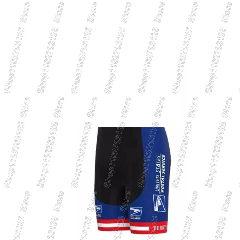 2026 USA-Postal cycling Jersey Set National Team Clothing Men Blue Road Bike Shirt Suit Bicycle Bib Shorts Skull Ropa Maillot