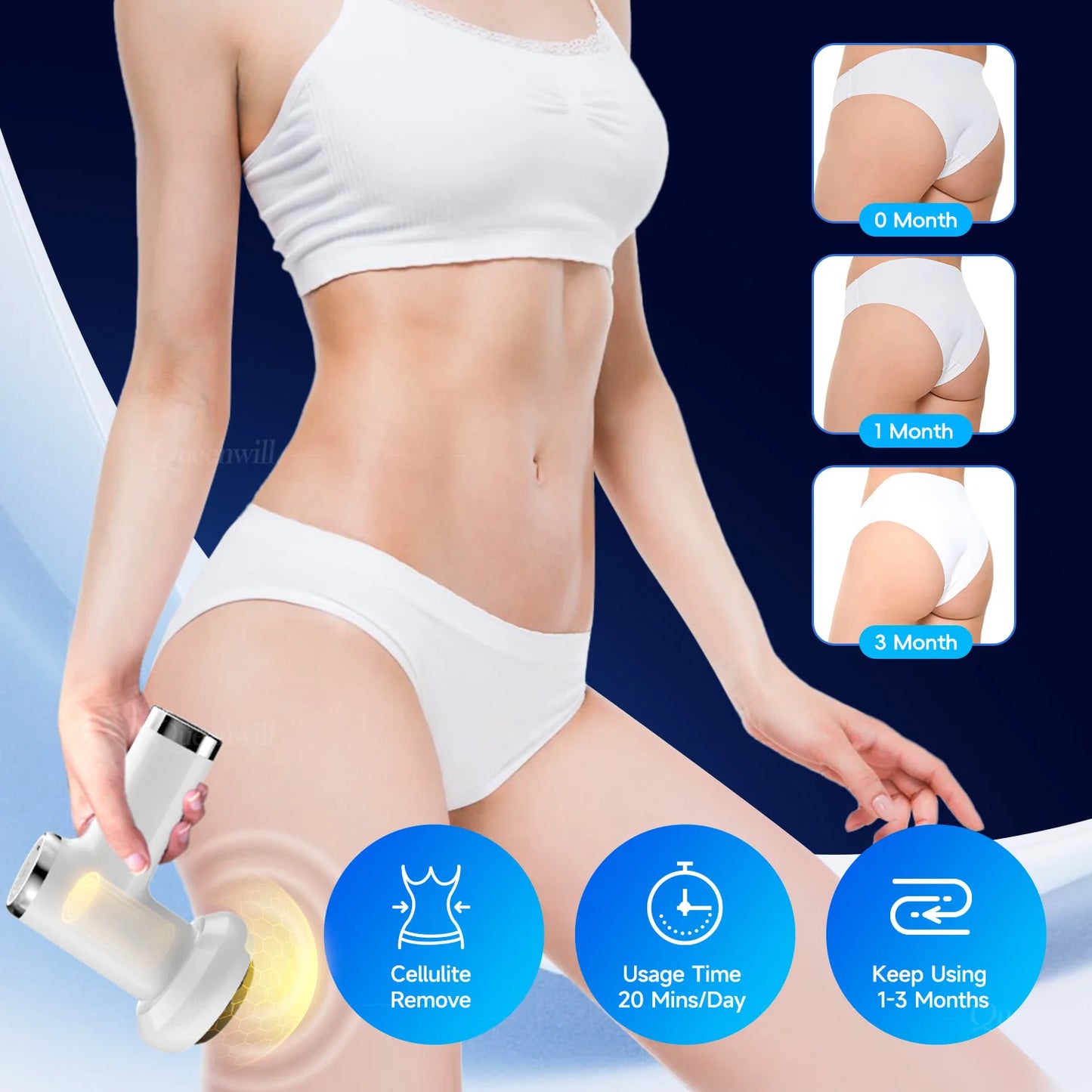 Portable Body Shaping Massager Massage Gun Deep Muscle Tissue Massage Device For Relaxing Fitness Weight Loss 6 Gears,Ideal Gift