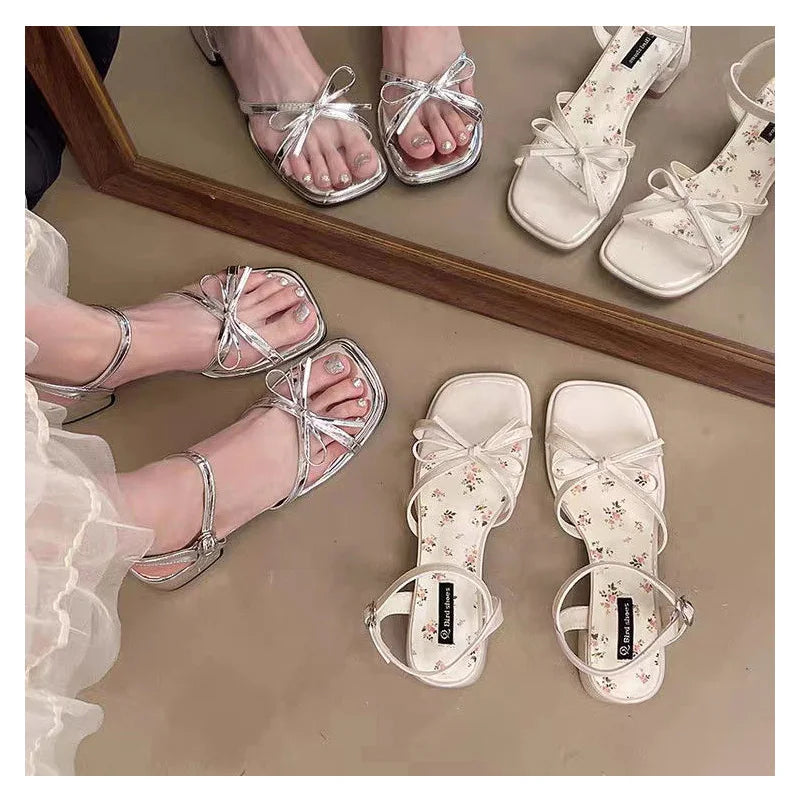 Fashionable Roman high heel sandals, elegant versatile women's summer stunning high heel sandals