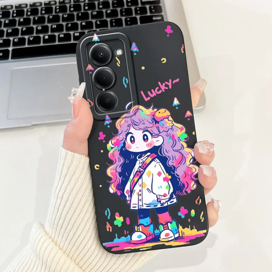 For Xiaomi Redmi 15 4G 5G Case Cute Panda Rabbit Cartoon Cover Shockproof Phone Case For Xiaomi Redmi 15 5G Redmi15 4G Soft Bags
