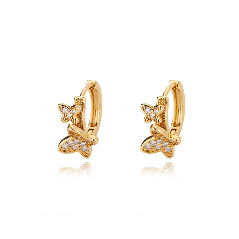 Butterfly Earrings For Women Girls Modern Gold Color Stainless Steel Earrings 2026 Trend New in Wedding Aesthetic Jewelry Femme