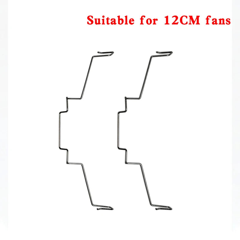 2PCS/lot 80/90/120MM Cooler Fan Buckle Computer CPU Cooling Fan Clips 304 Stainless Steel Wire Fastener Buckle Bracket